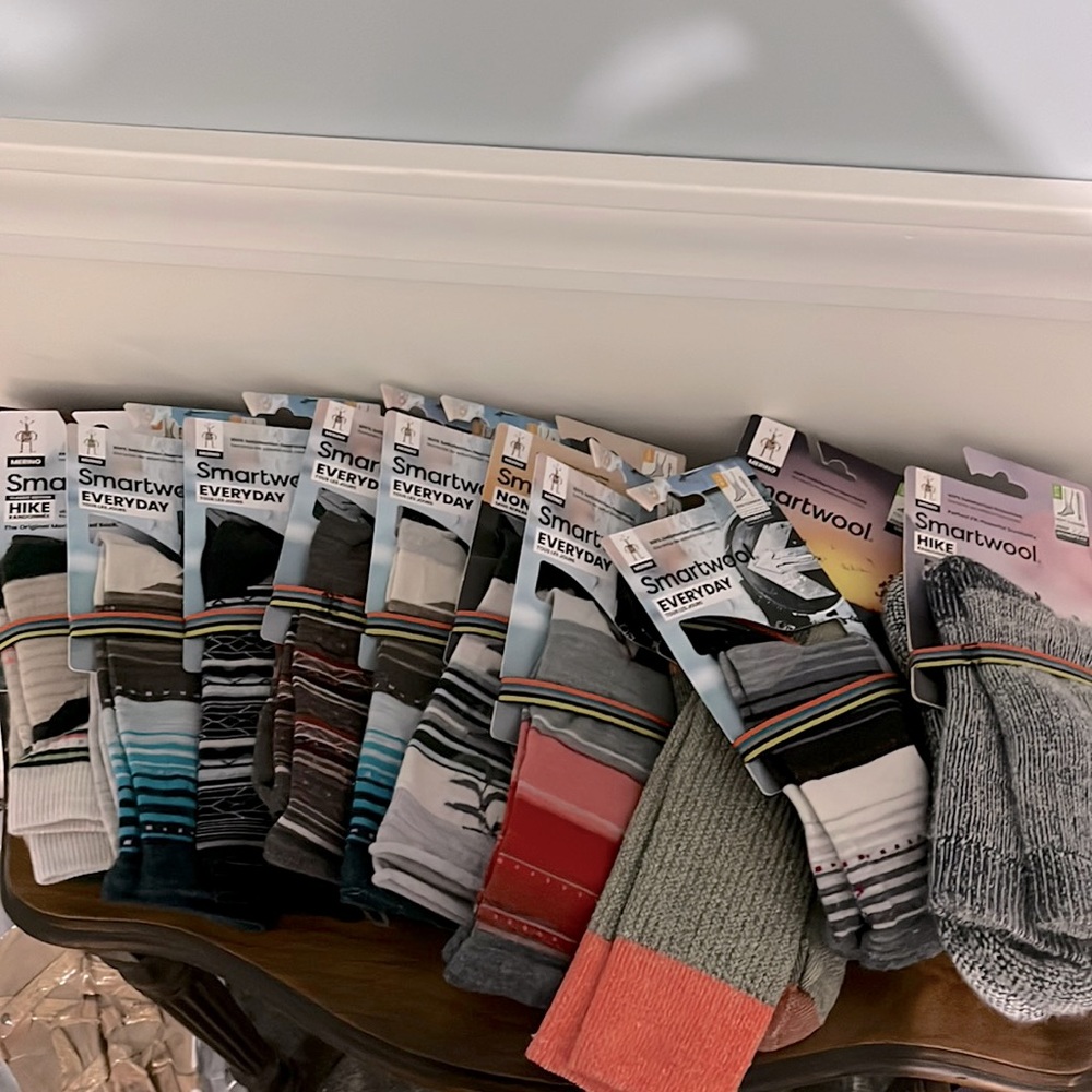 Women’s Smartwool Socks Nice lot of 10 pair. Brand New. Size medium/large